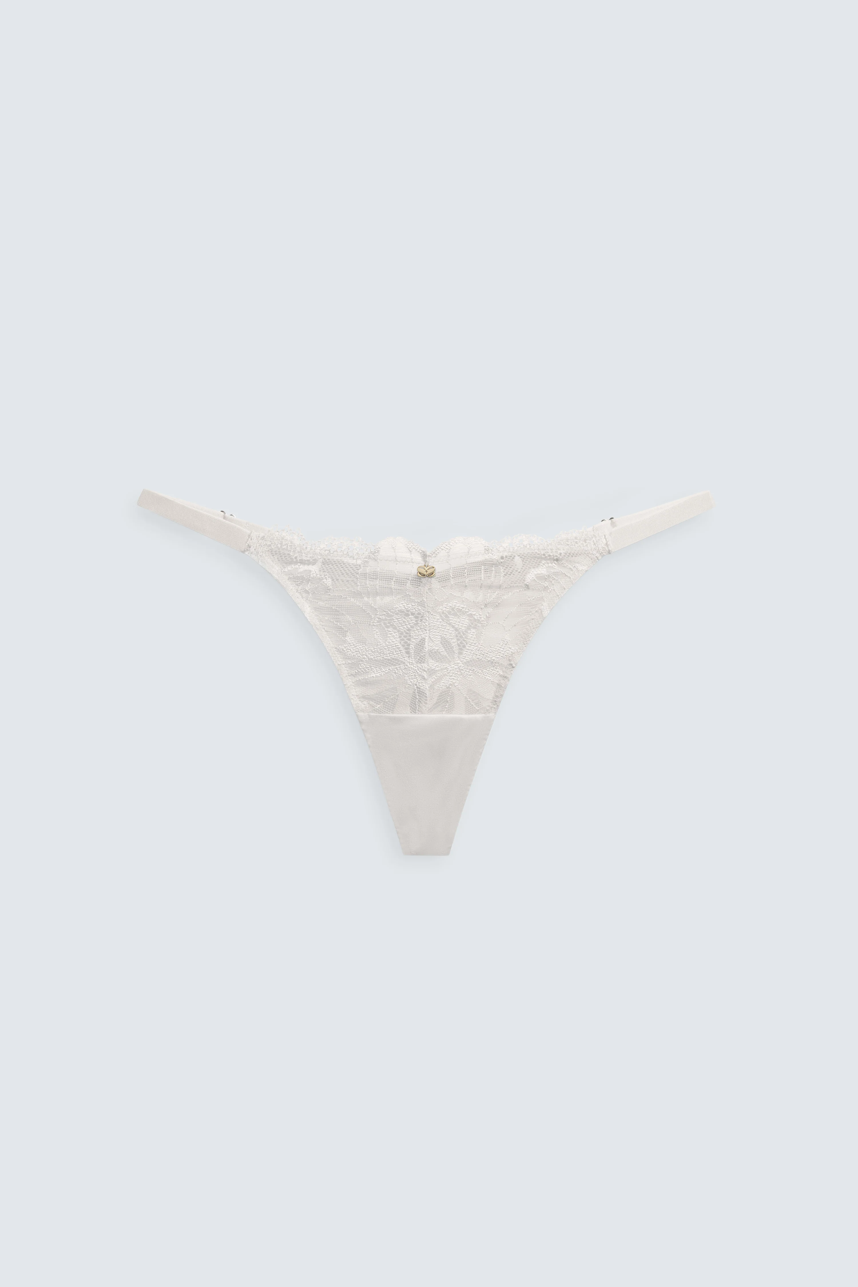 String You Along Low Rise Lace Thong - Image 4