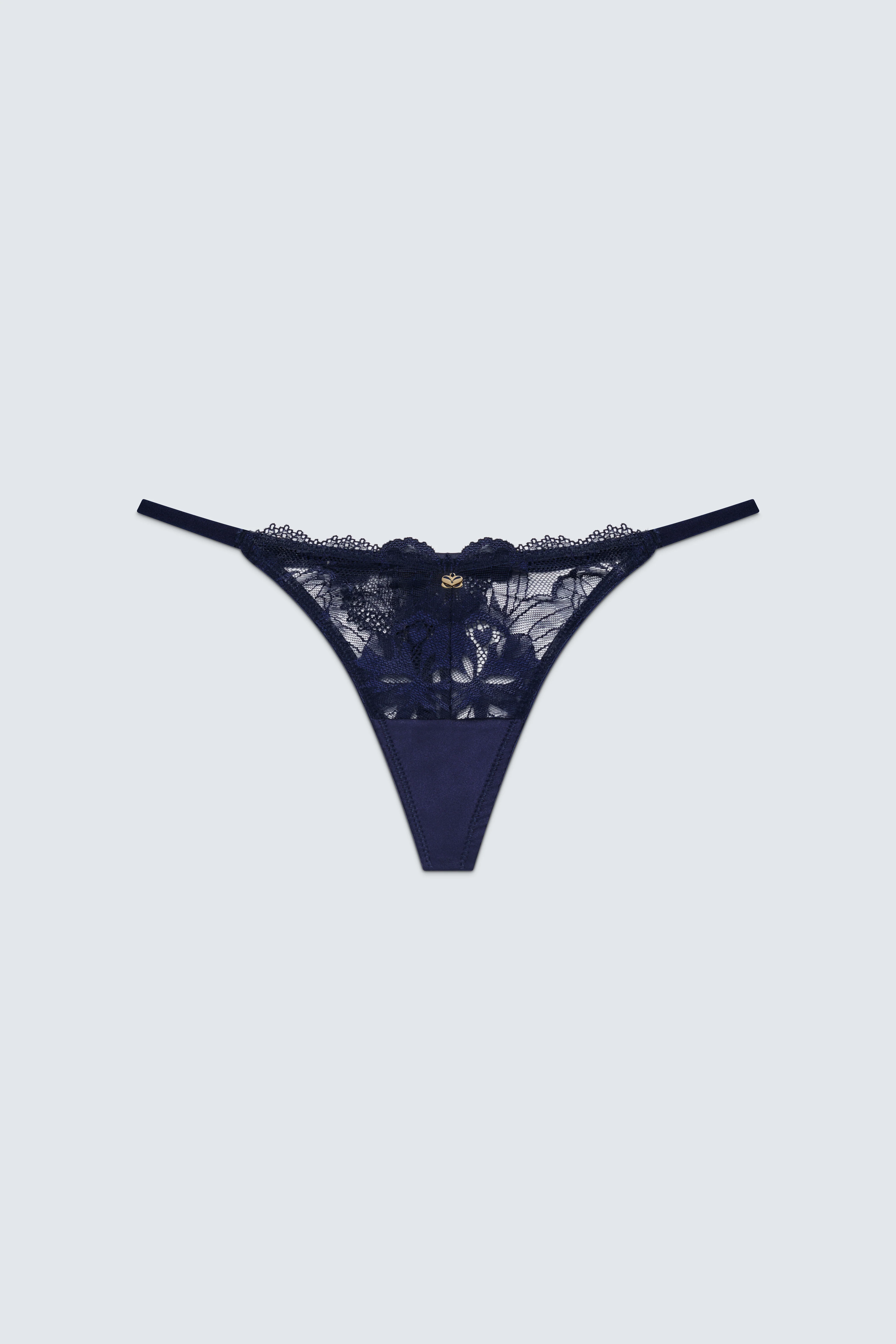 String You Along Low Rise Lace Thong - Image 3